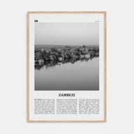 Zambezi Travel B&W Poster