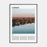 Zambezi Travel Color Poster