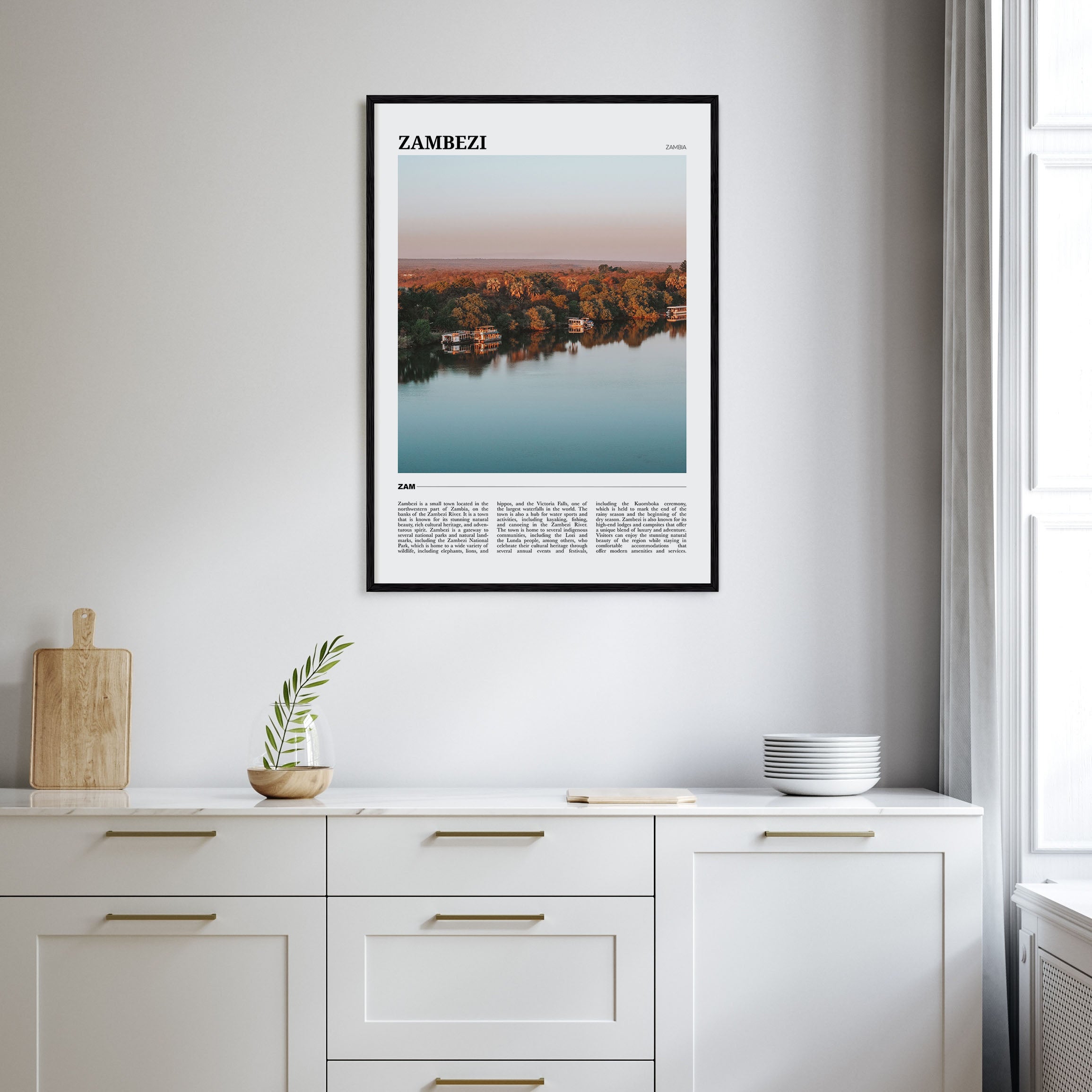Zambezi Travel Color Poster