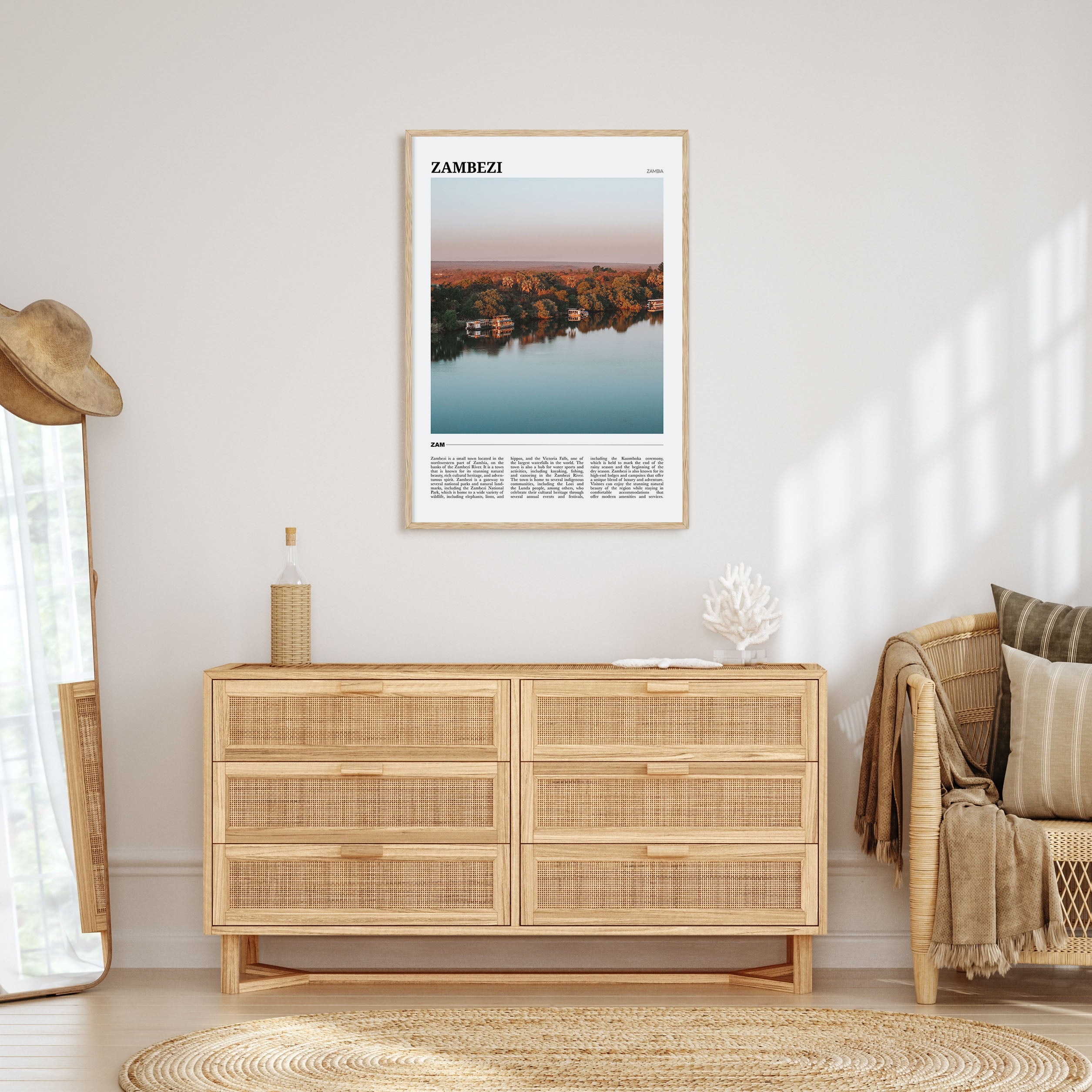 Zambezi Travel Color Poster