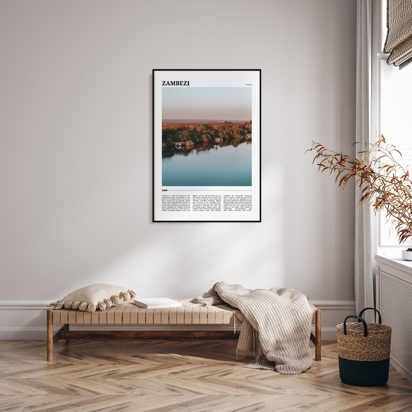 Zambezi Travel Color Poster