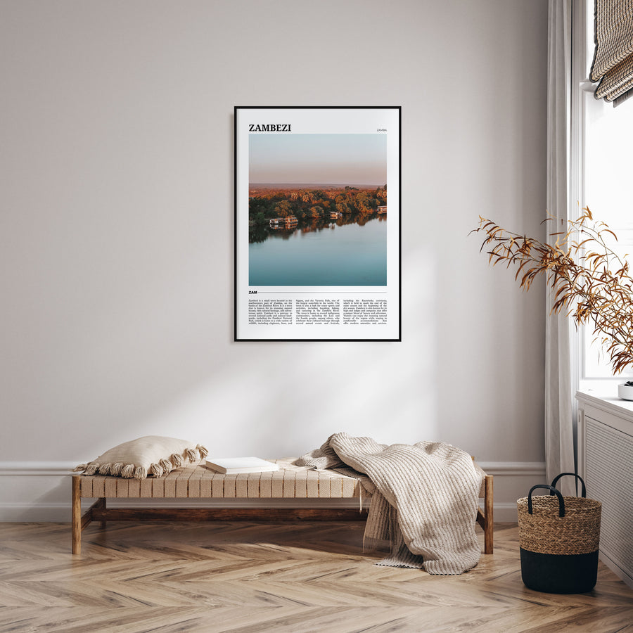 Zambezi Travel Color Poster