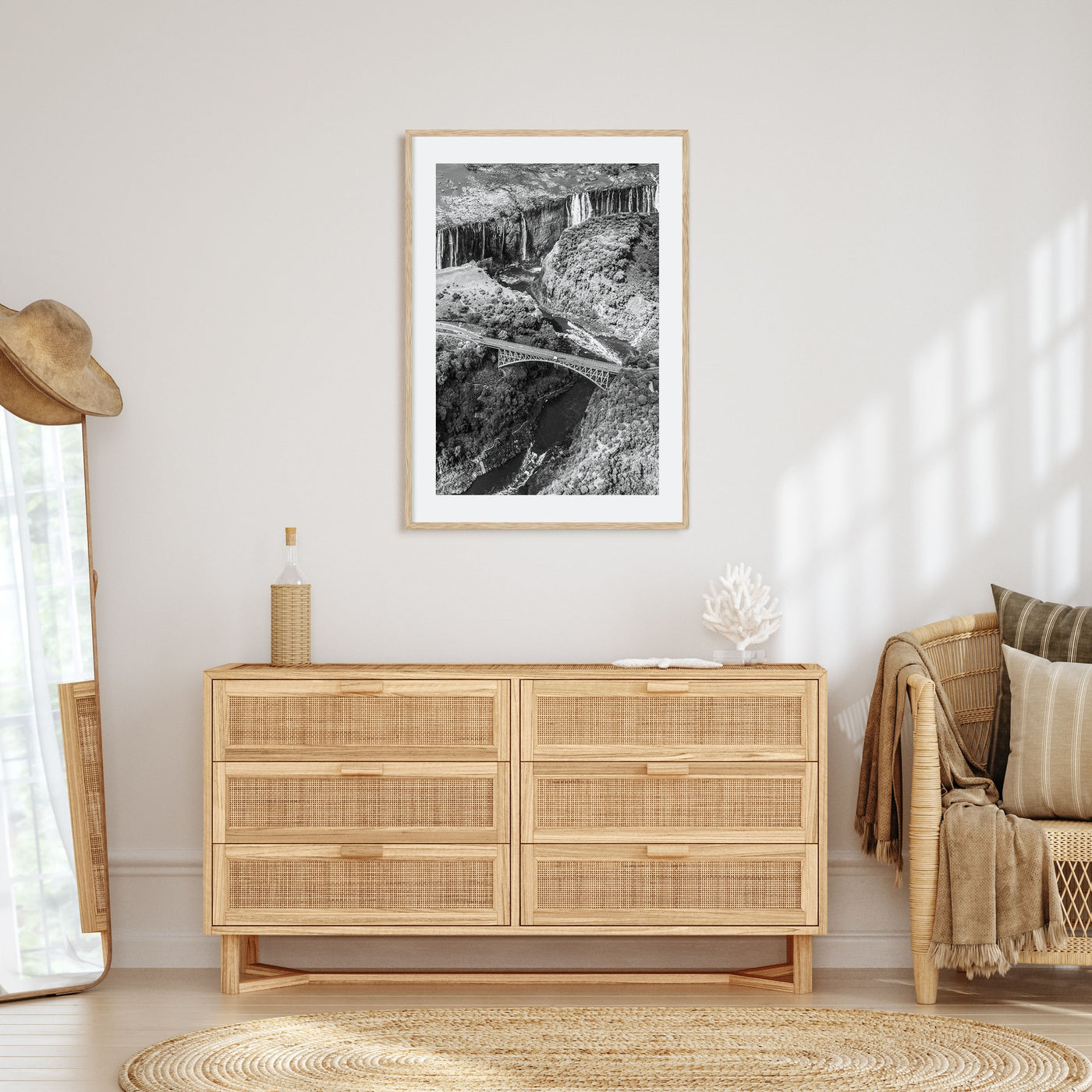 Zambia Photo B&W Poster