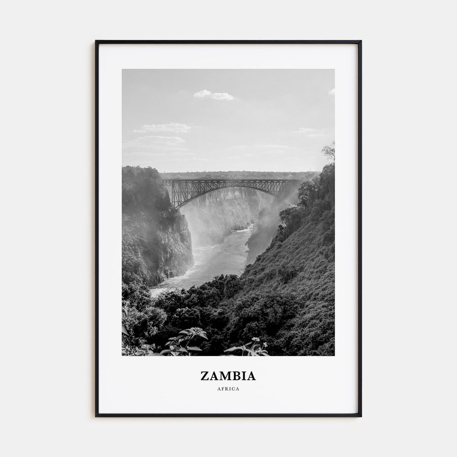 Zambia Portrait B&W Poster