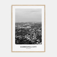 Zamboanga City Portrait B&W Poster
