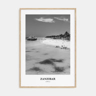 Zanzibar Portrait B&W Poster