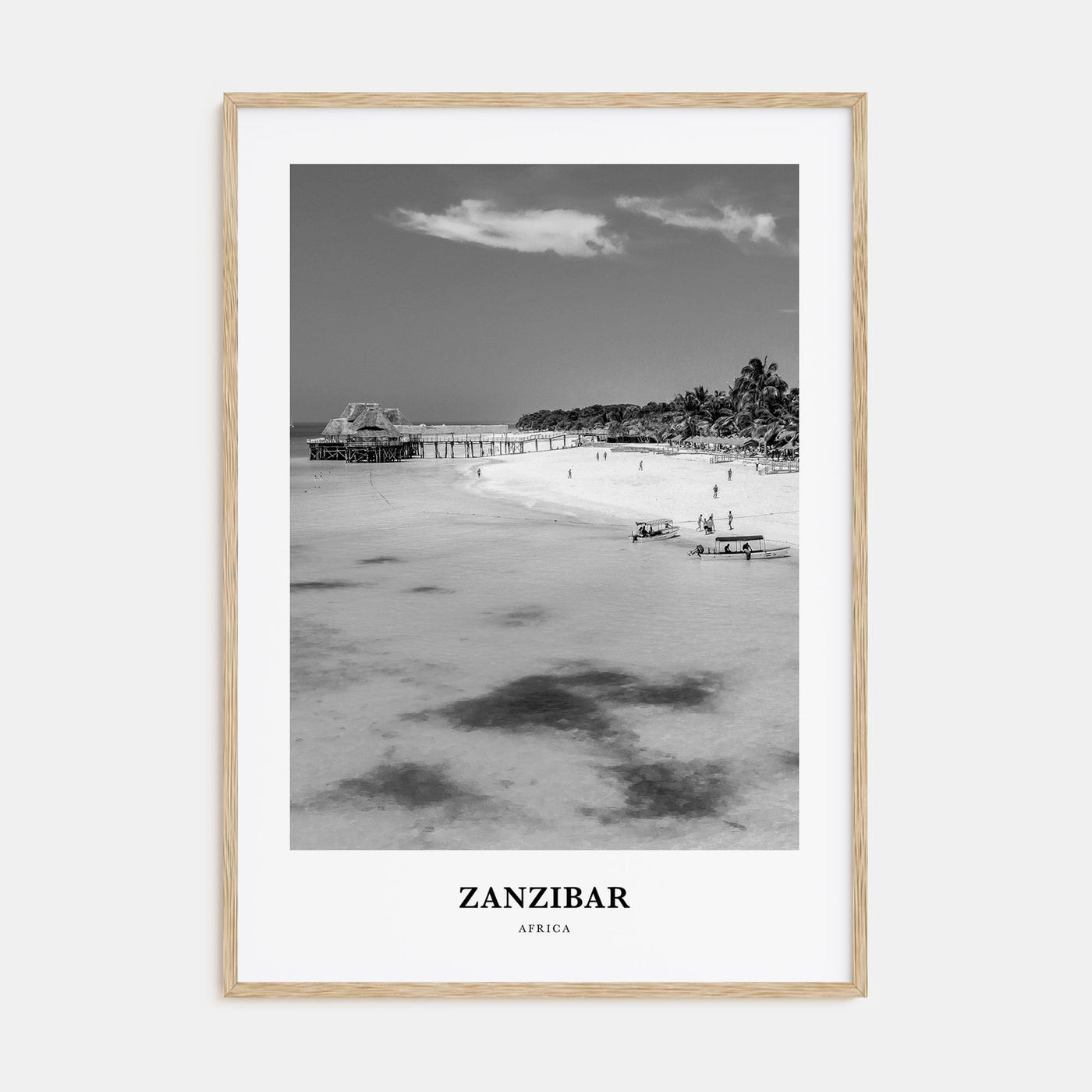 Zanzibar Portrait B&W Poster