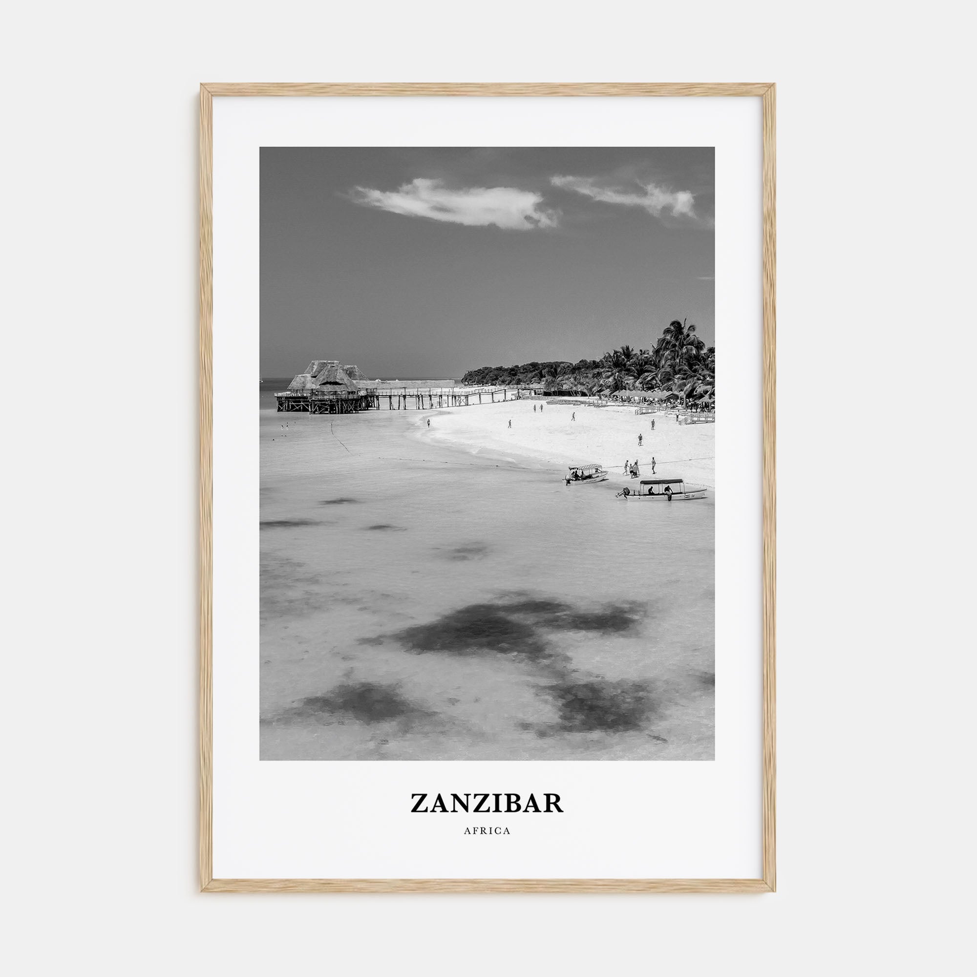 Zanzibar Portrait B&W Poster