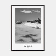 Zanzibar Portrait B&W Poster