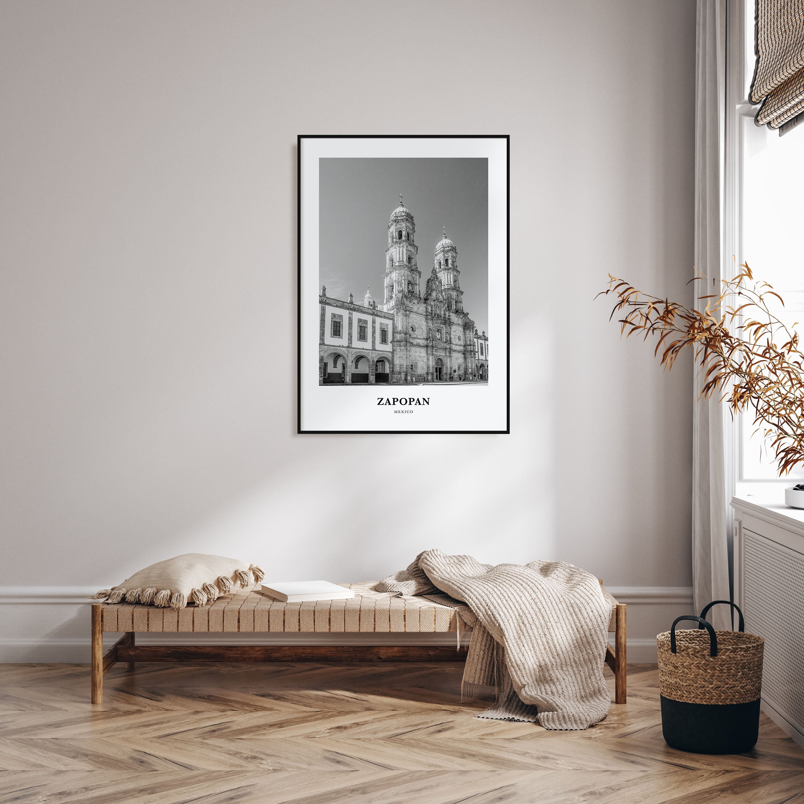 Zapopan Portrait B&W Poster