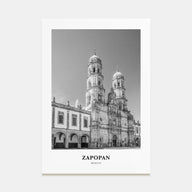 Zapopan Portrait B&W Poster