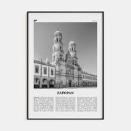 Zapopan Travel B&W Poster