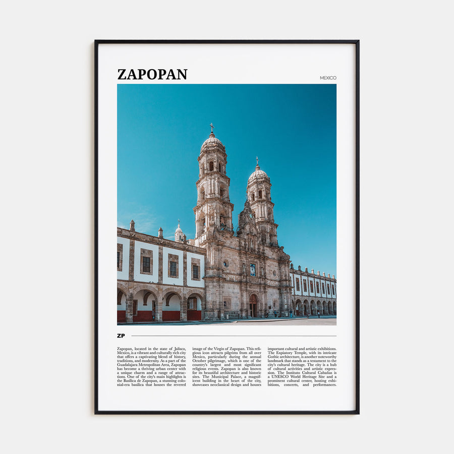 Zapopan Travel Color Poster