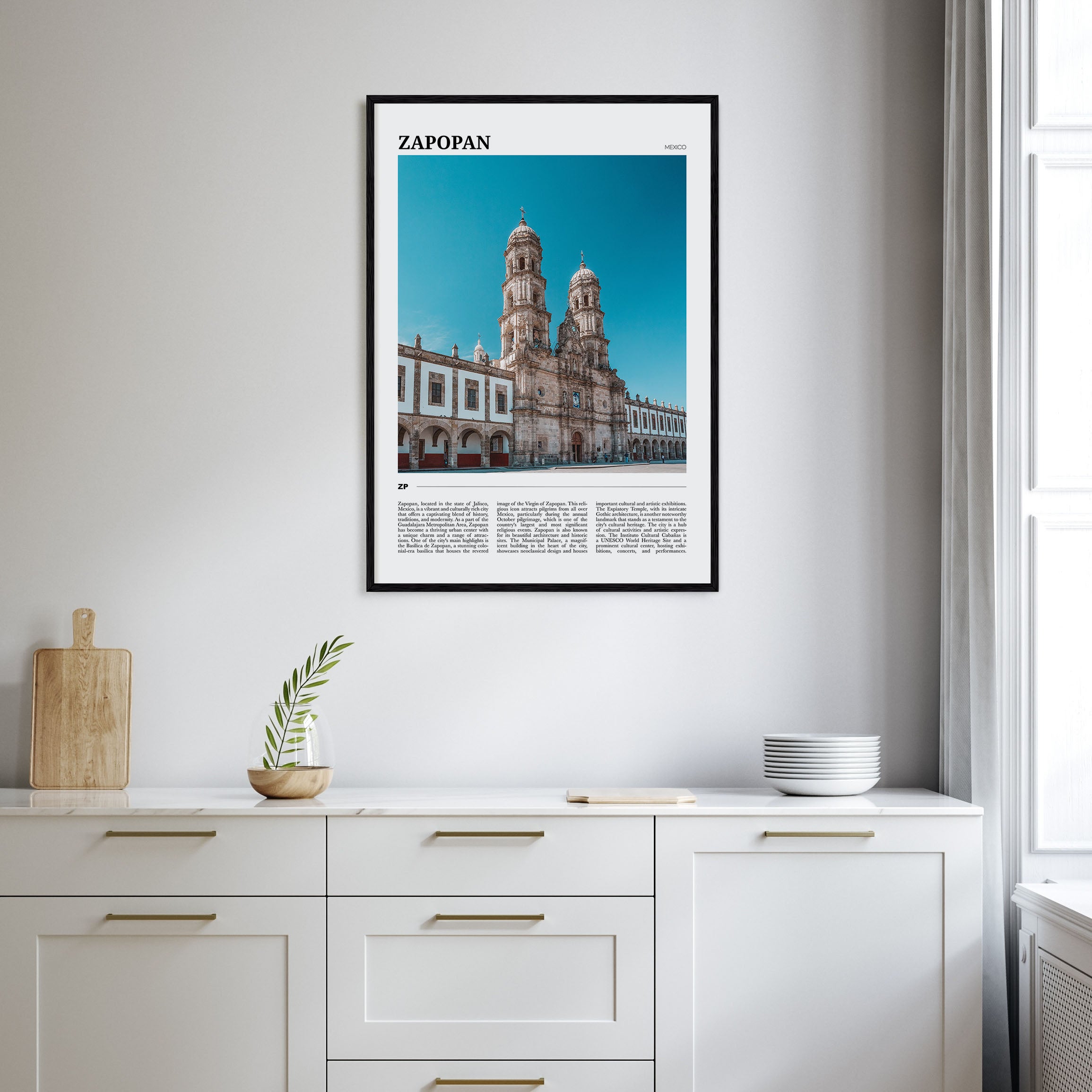 Zapopan Travel Color Poster