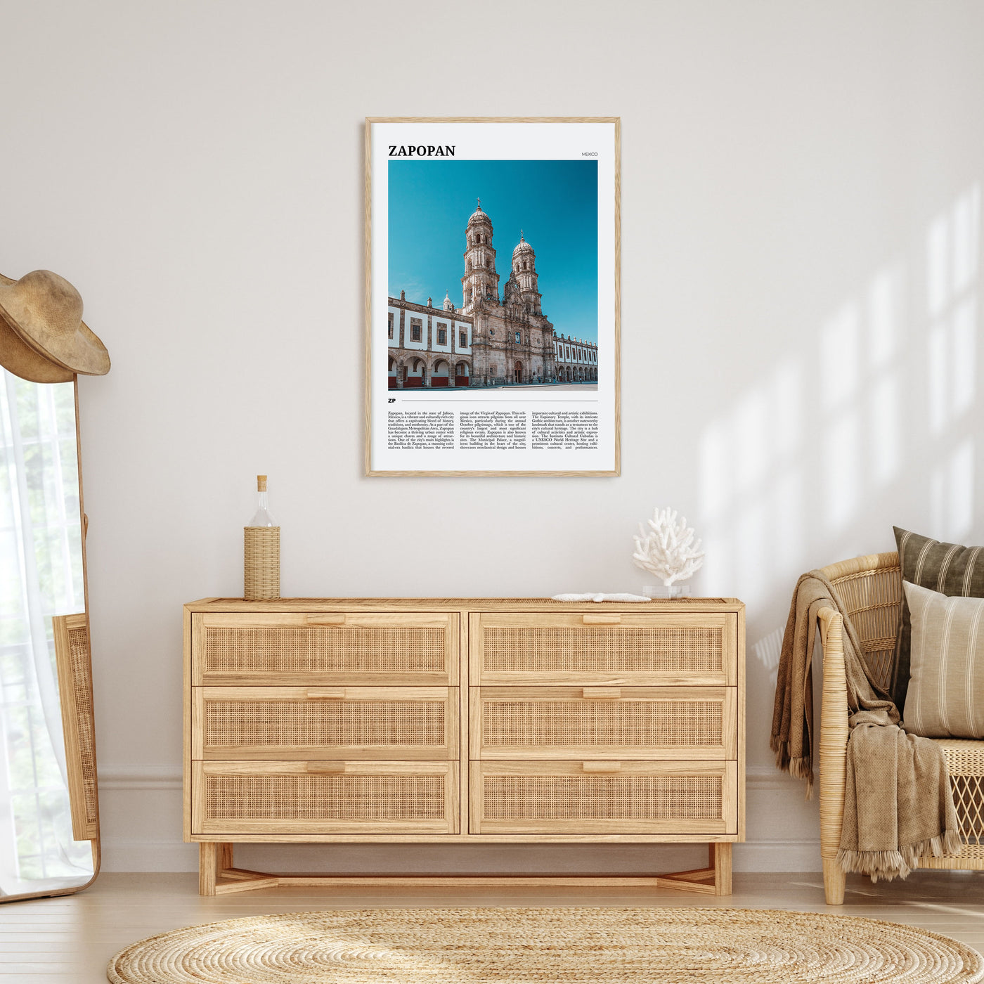 Zapopan Travel Color Poster