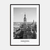 Zaragoza Portrait B&W Poster