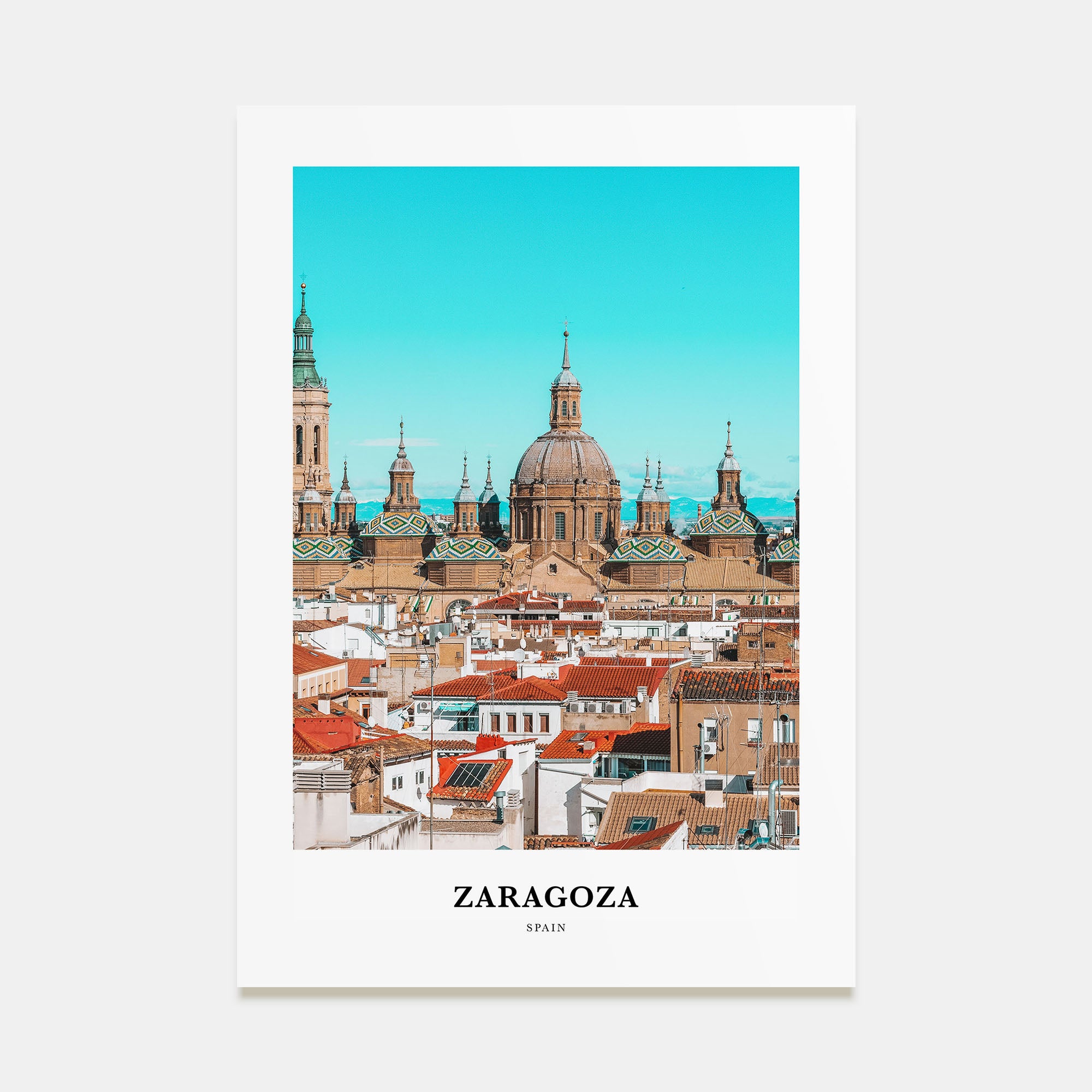 Zaragoza Portrait Color No 2 Poster