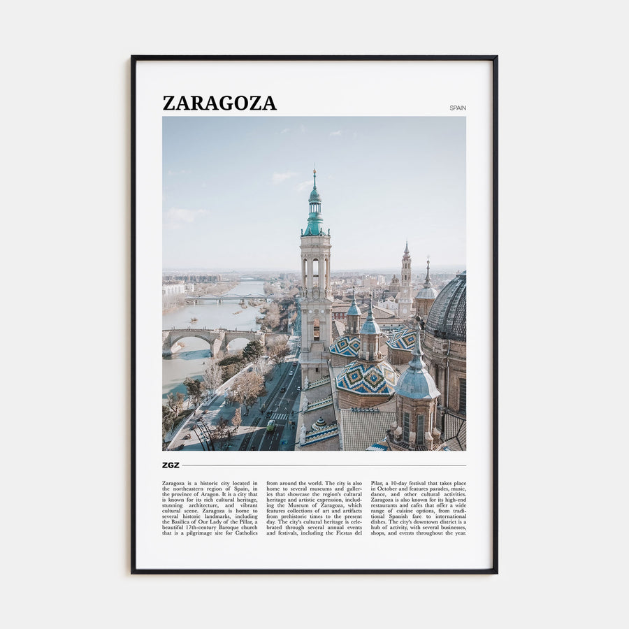 Zaragoza Travel Color No 1 Poster