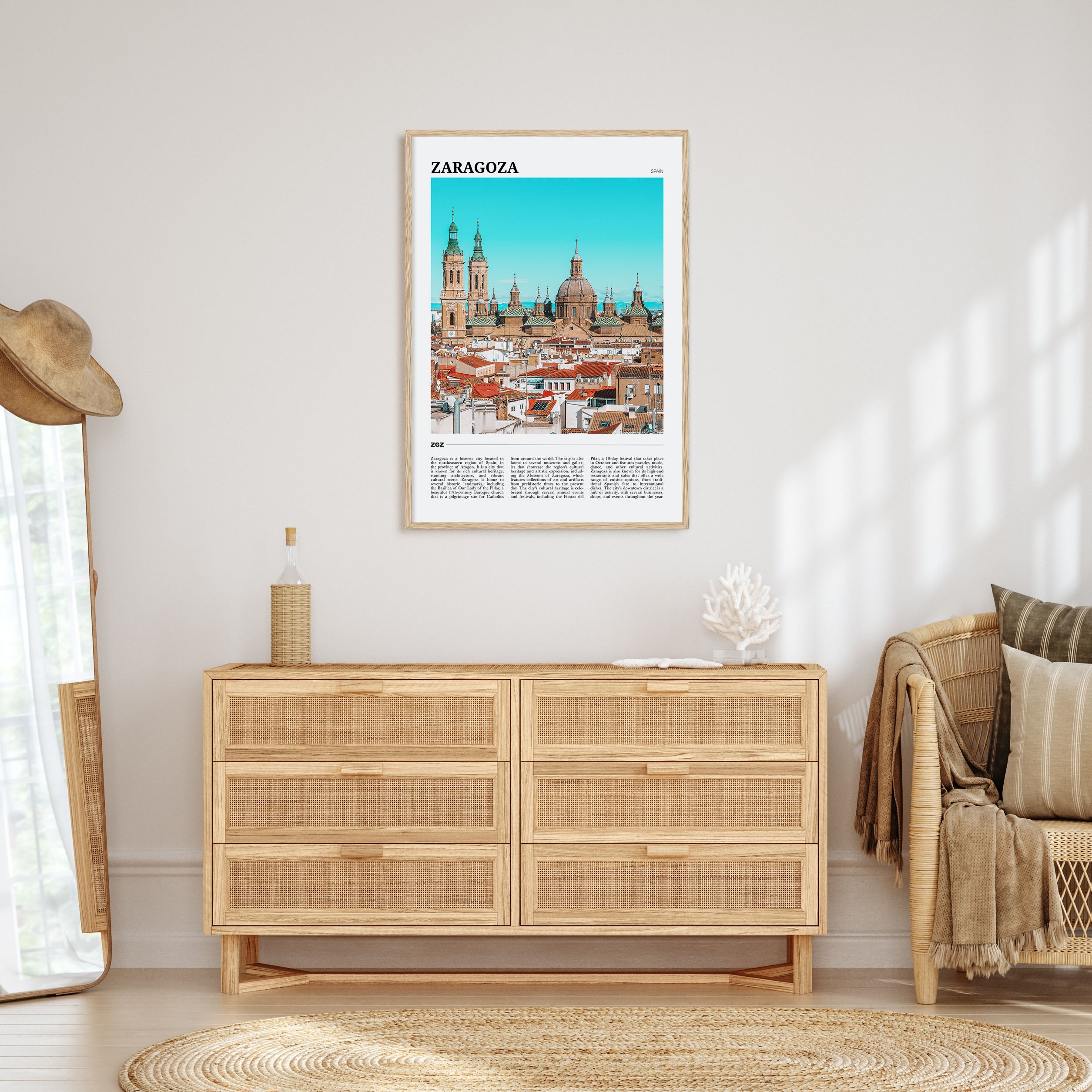 Zaragoza Travel Color No 2 Poster