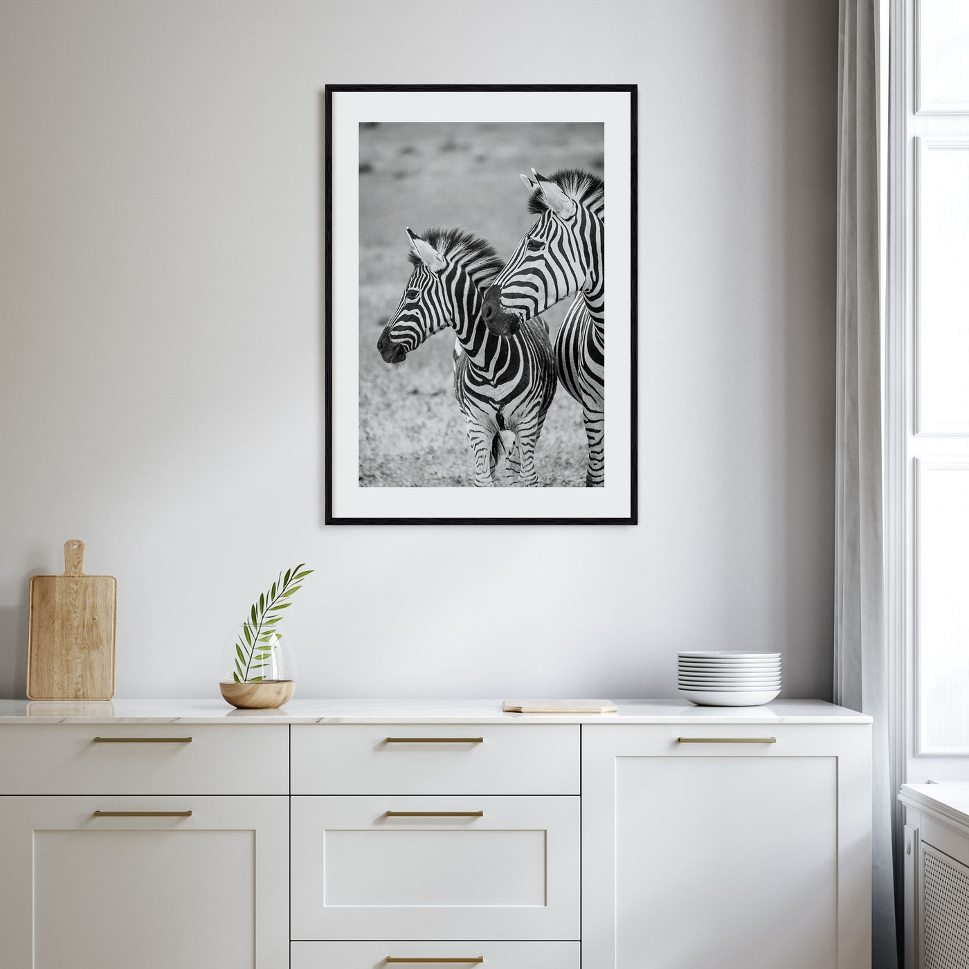 Zebra Photo B&W No 2 Poster