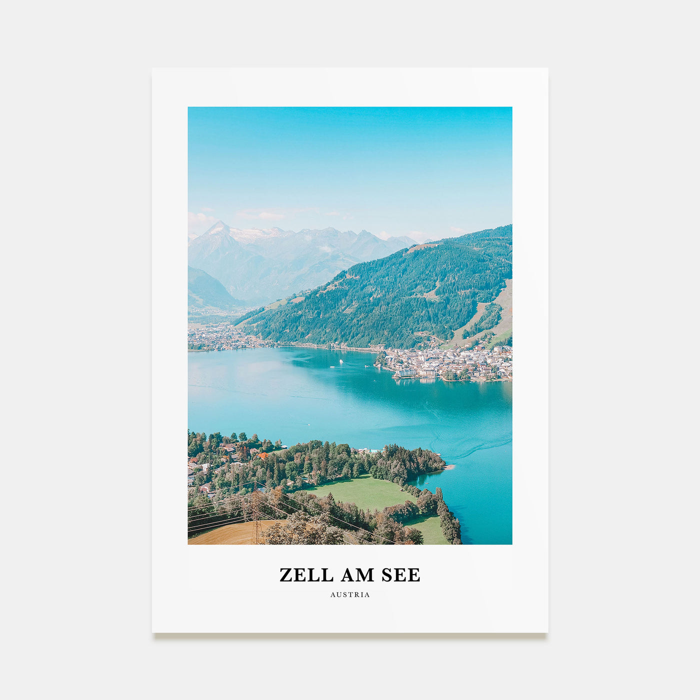 Zell am See Portrait Color Poster