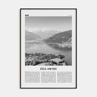 Zell am See Travel B&W Poster