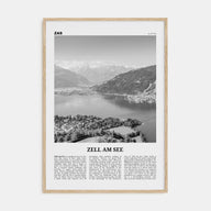 Zell am See Travel B&W Poster