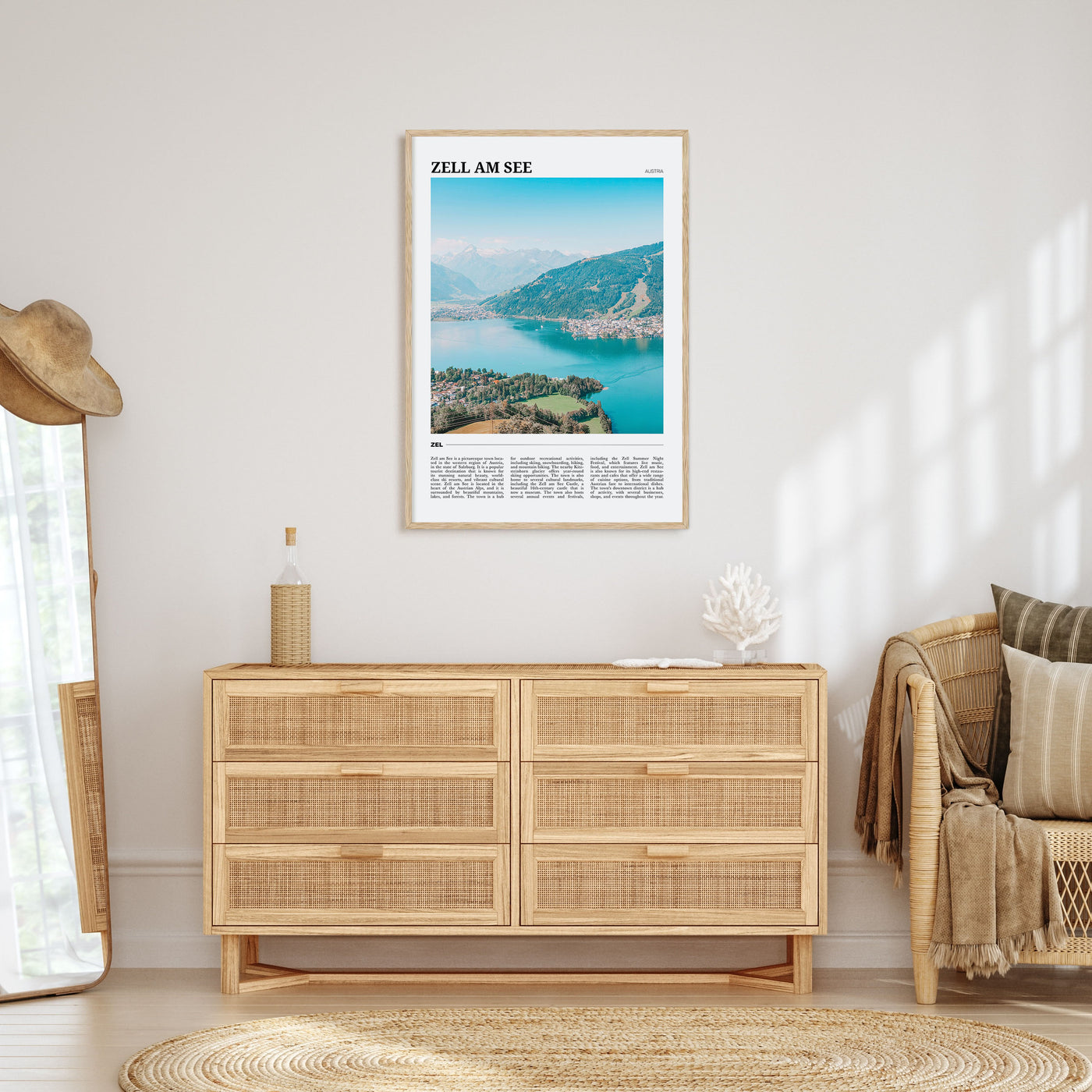 Zell am See Travel Color Poster