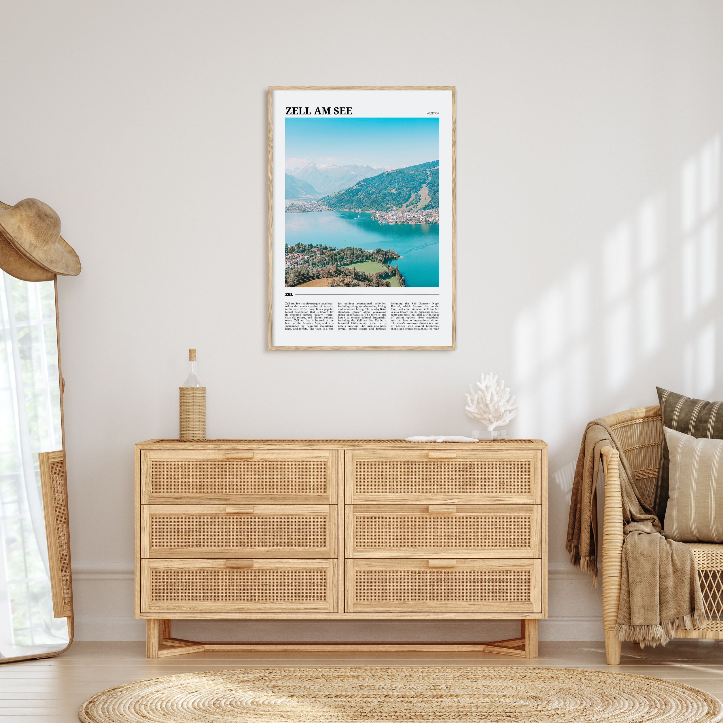 Zell am See Travel Color Poster
