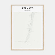 Zermatt Map Portrait Poster