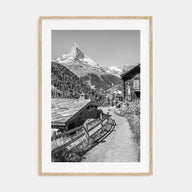 Zermatt Photo B&W Poster
