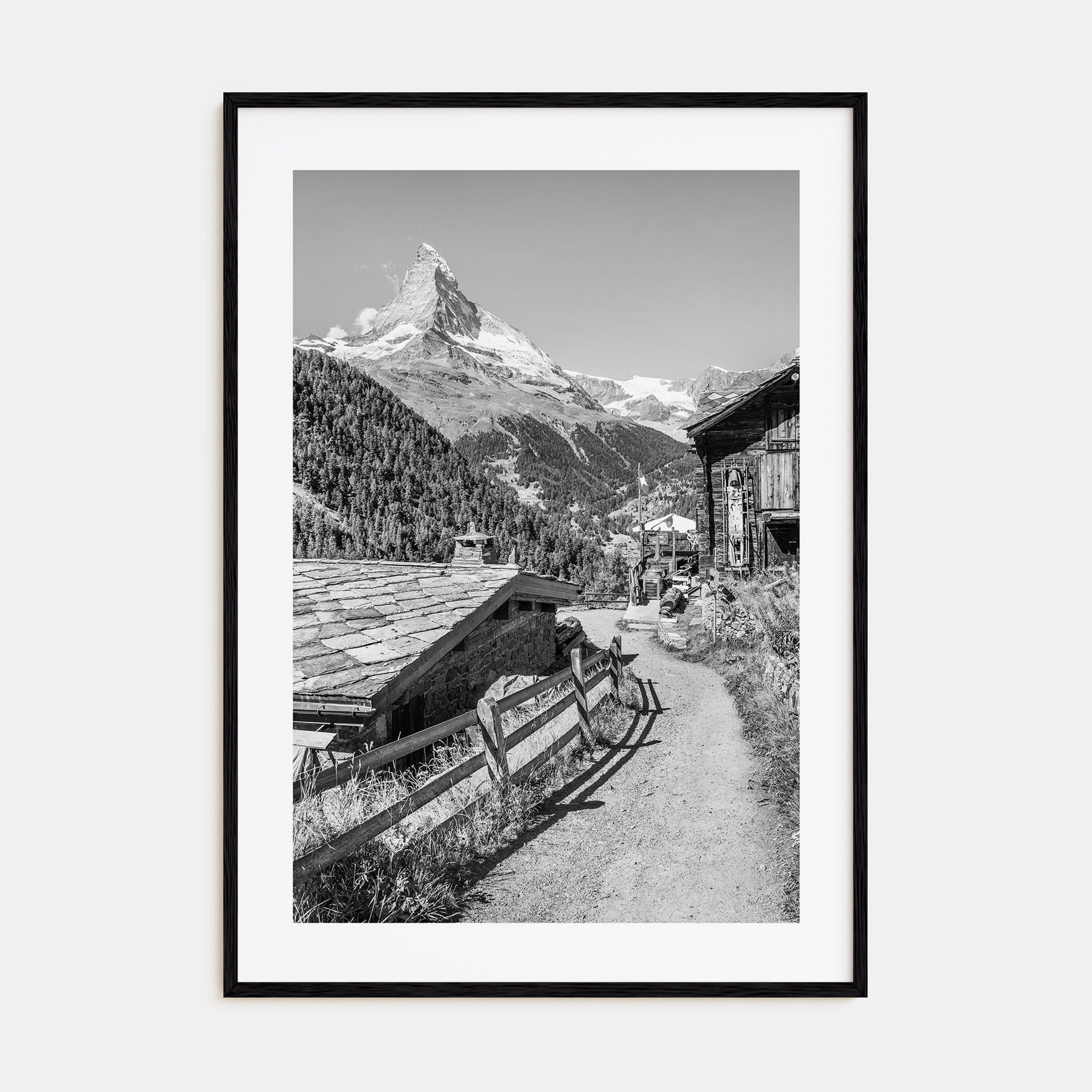 Zermatt Photo B&W Poster