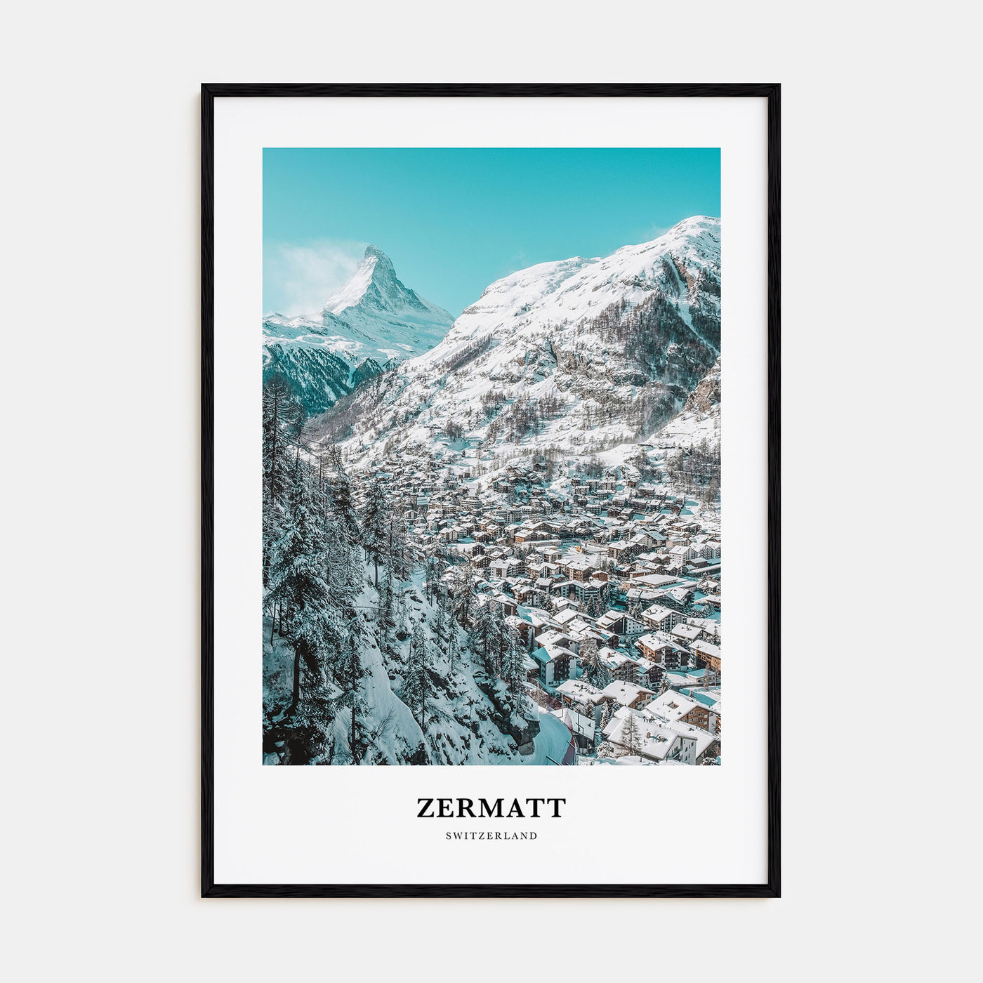 Zermatt Portrait Color Poster
