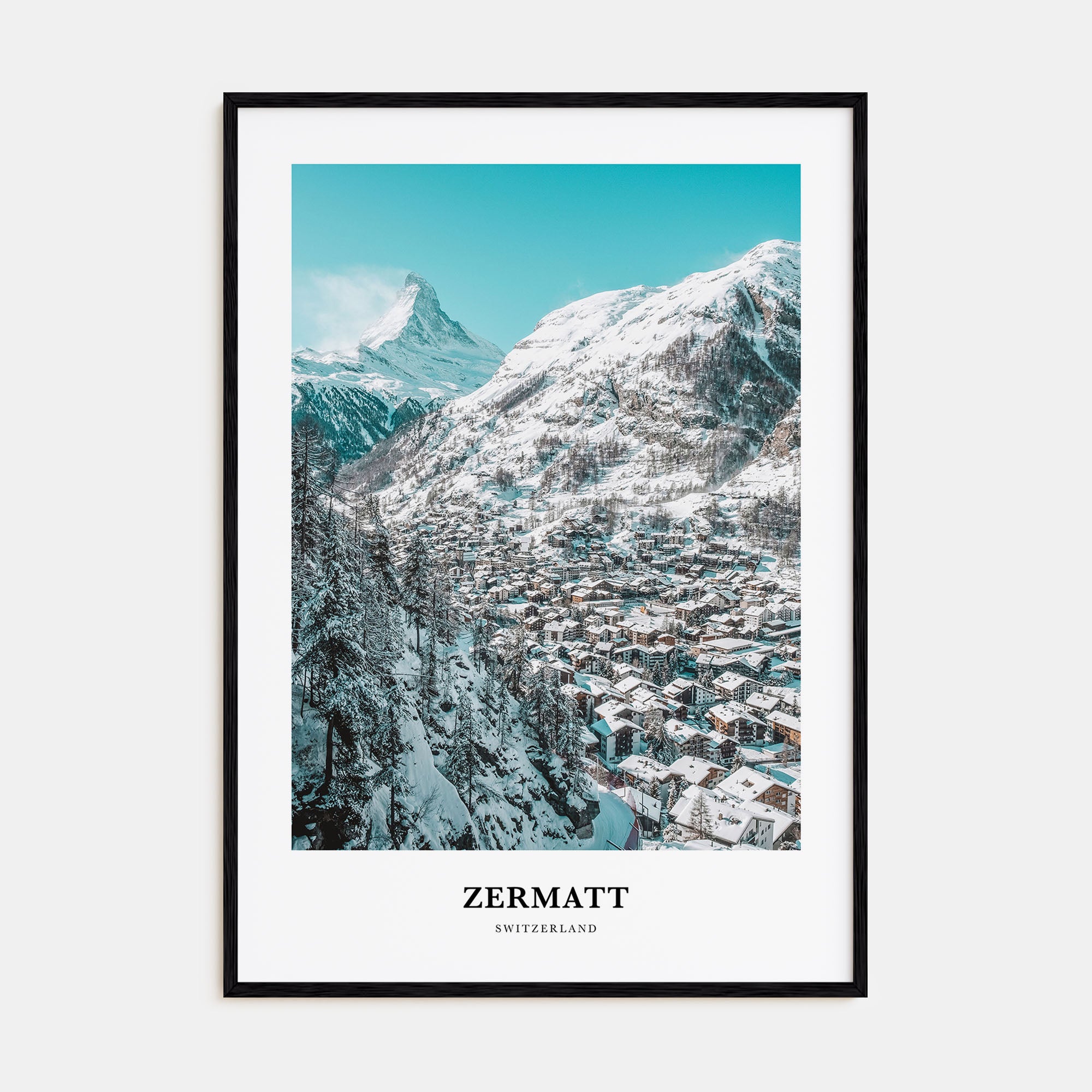 Zermatt Portrait Color Poster