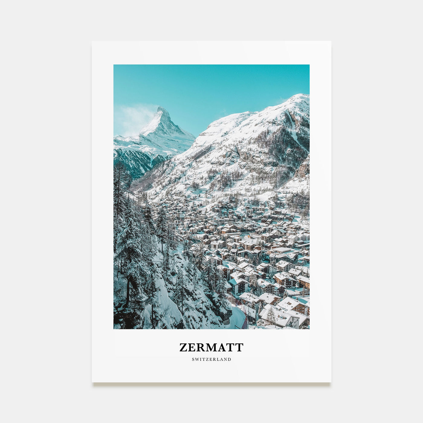 Zermatt Portrait Color Poster