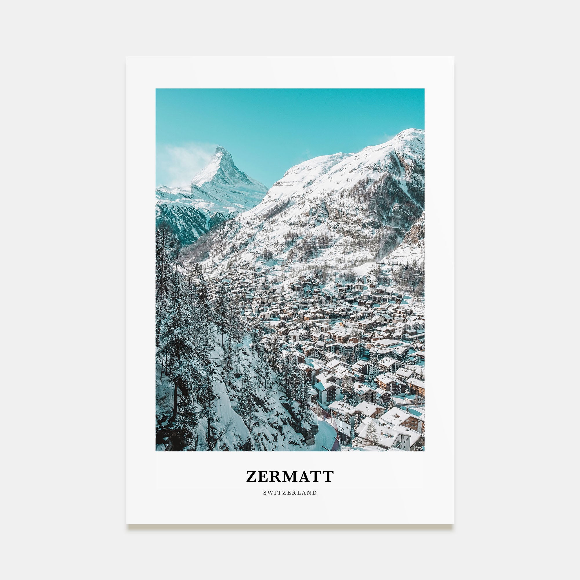 Zermatt Portrait Color Poster