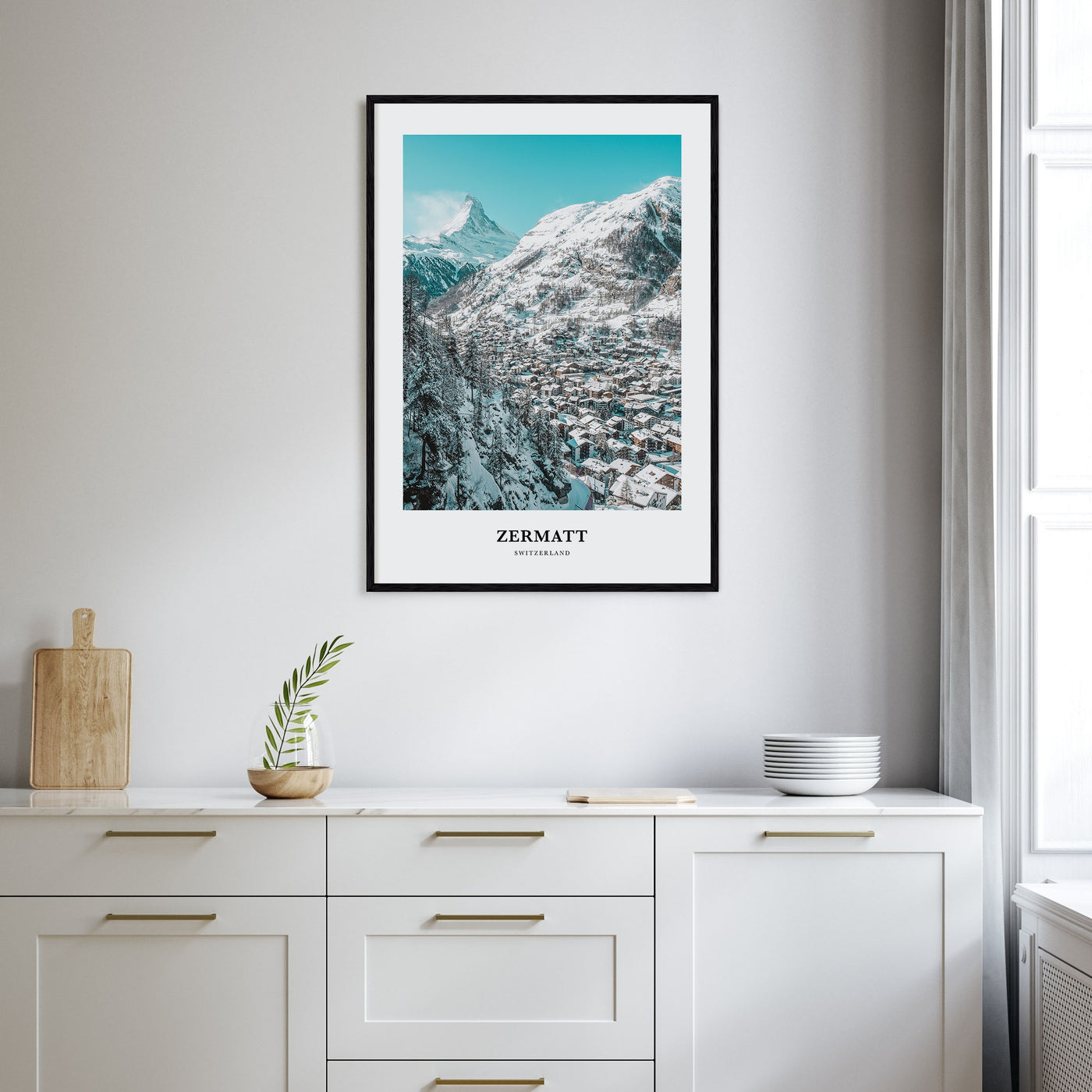 Zermatt Portrait Color Poster