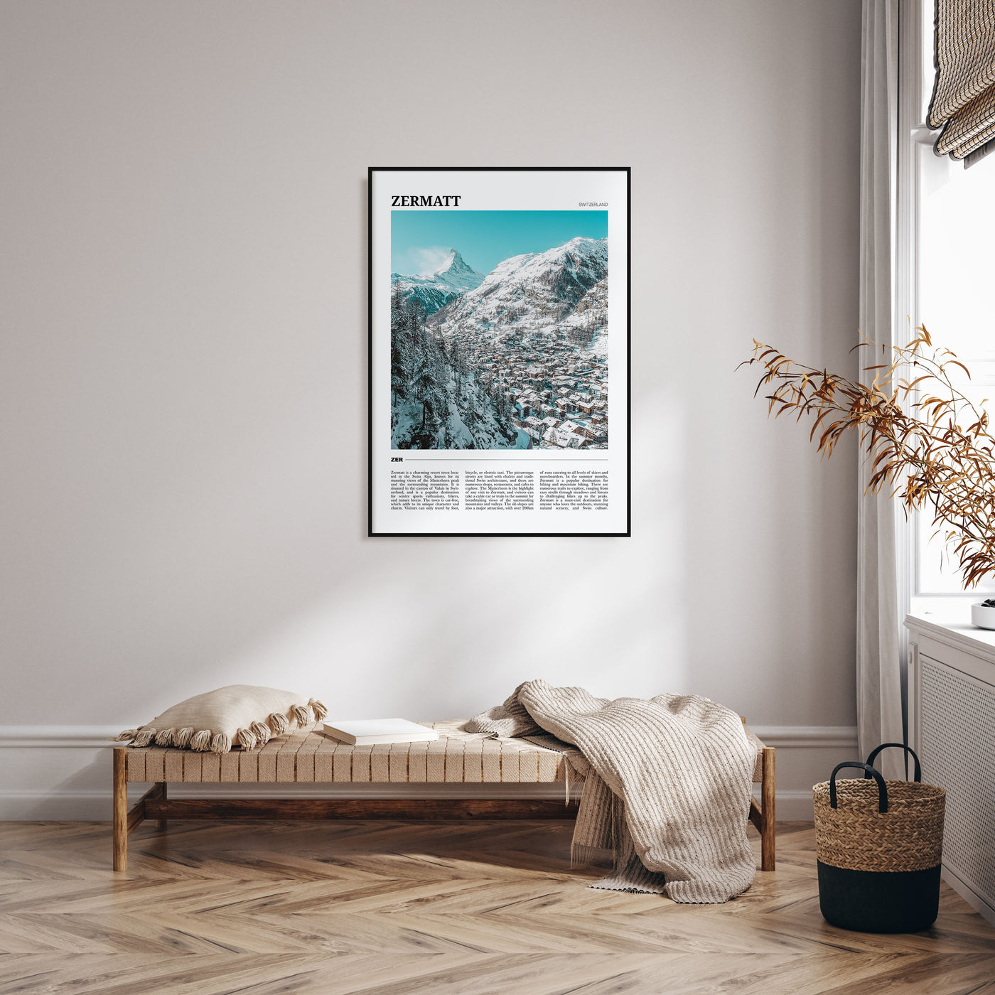 Zermatt Travel Color Poster