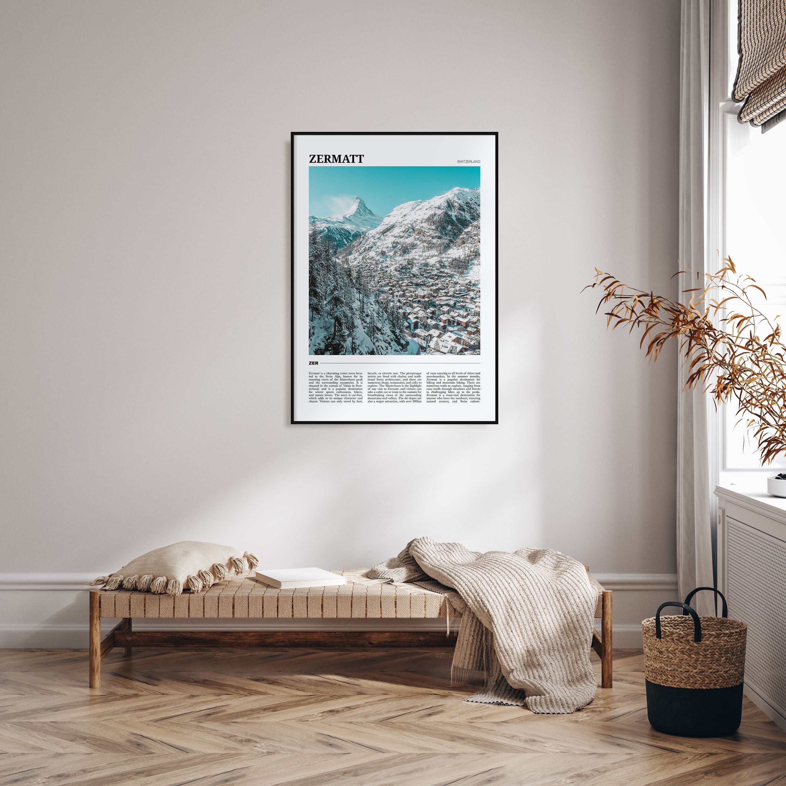 Zermatt Travel Color Poster