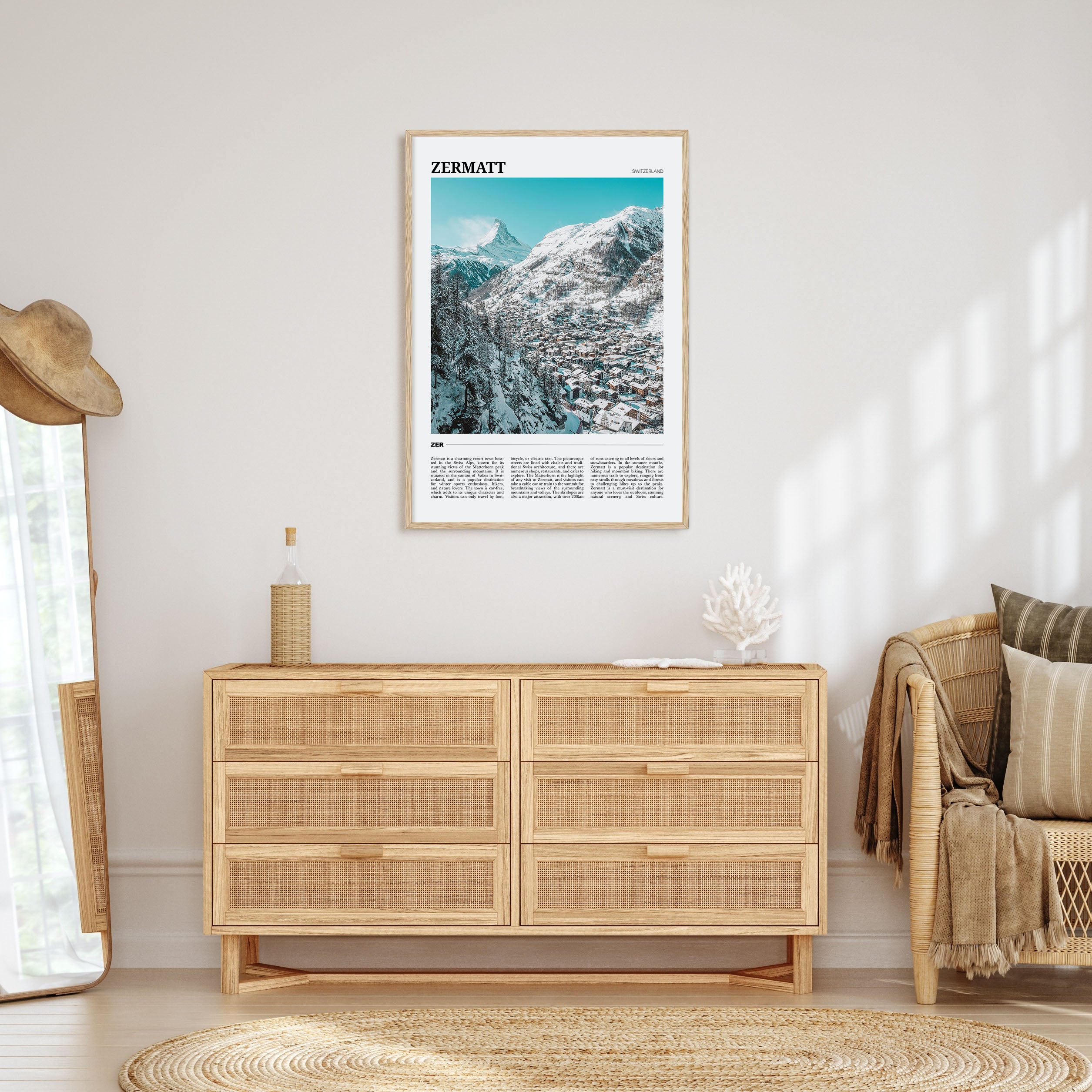 Zermatt Travel Color Poster