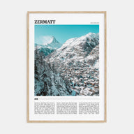 Zermatt Travel Color Poster