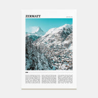 Zermatt Travel Color Poster