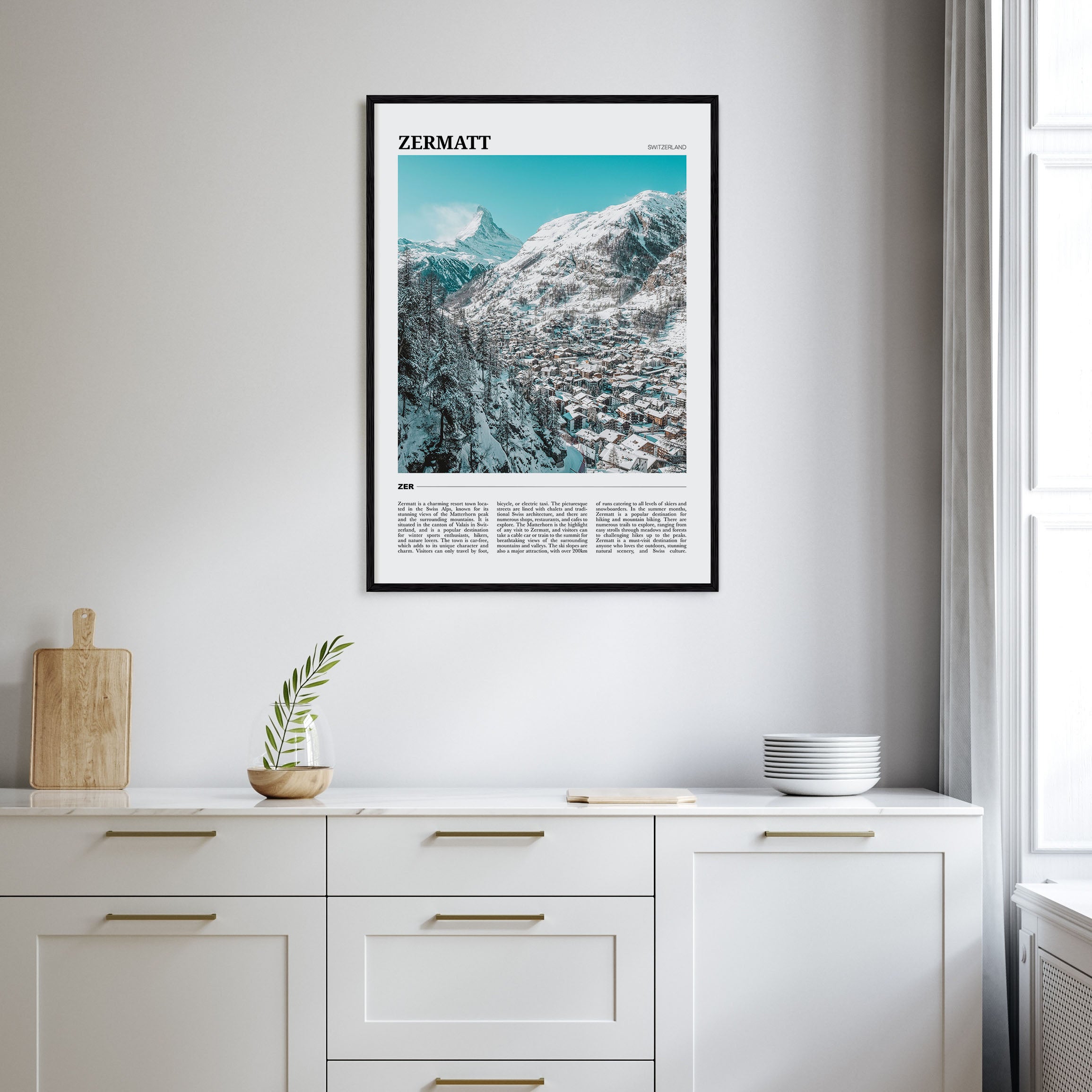 Zermatt Travel Color Poster