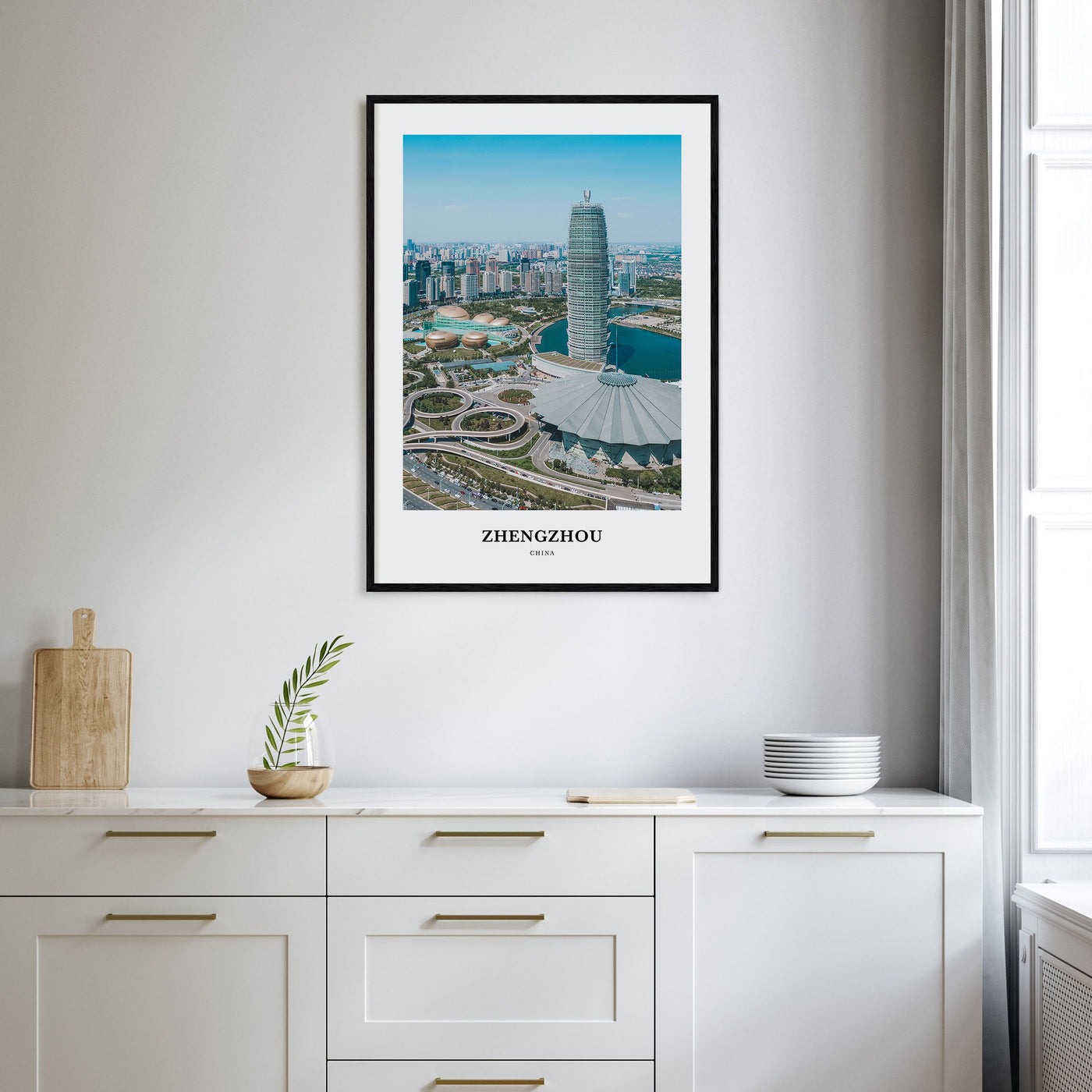 Zhengzhou Portrait Color Poster