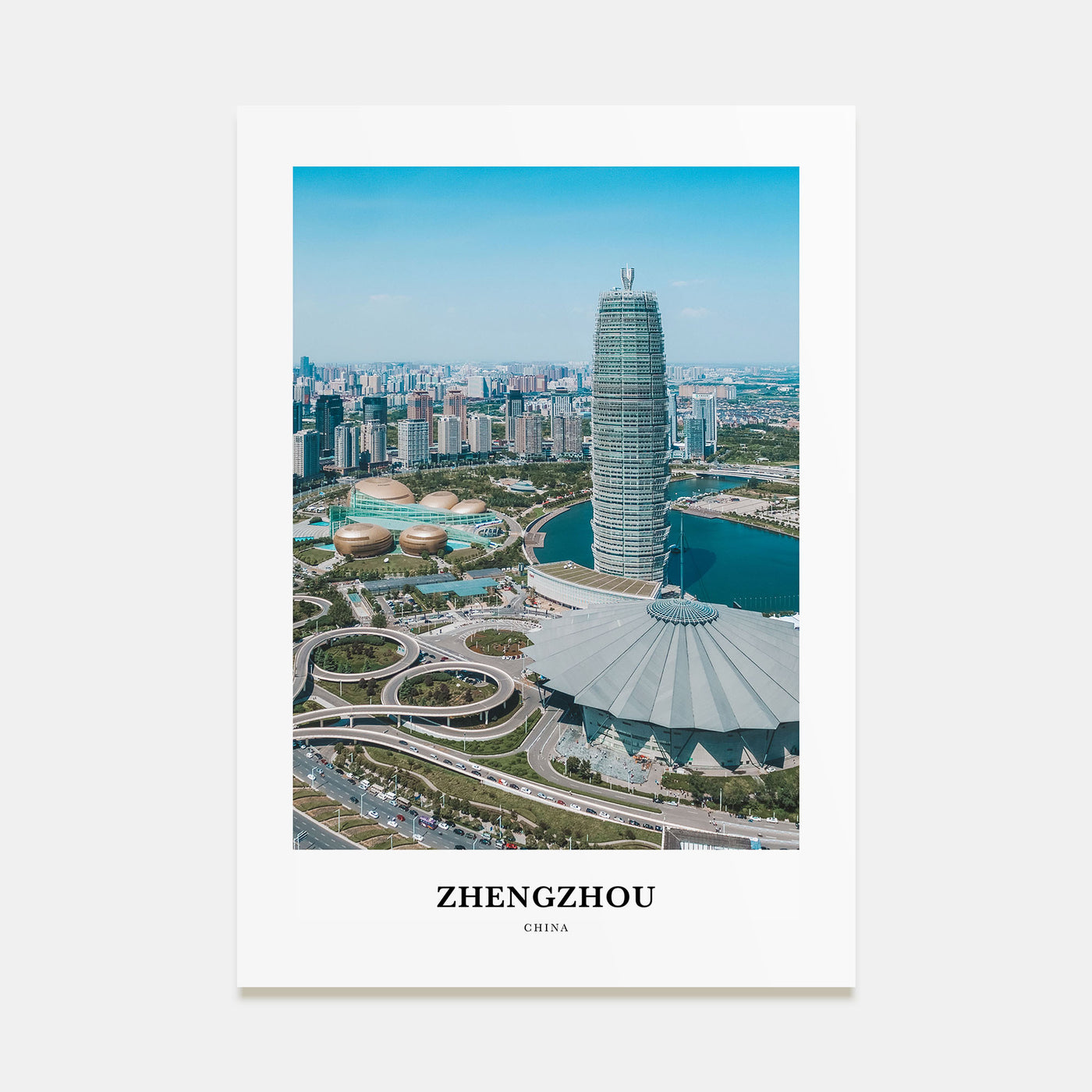 Zhengzhou Portrait Color Poster