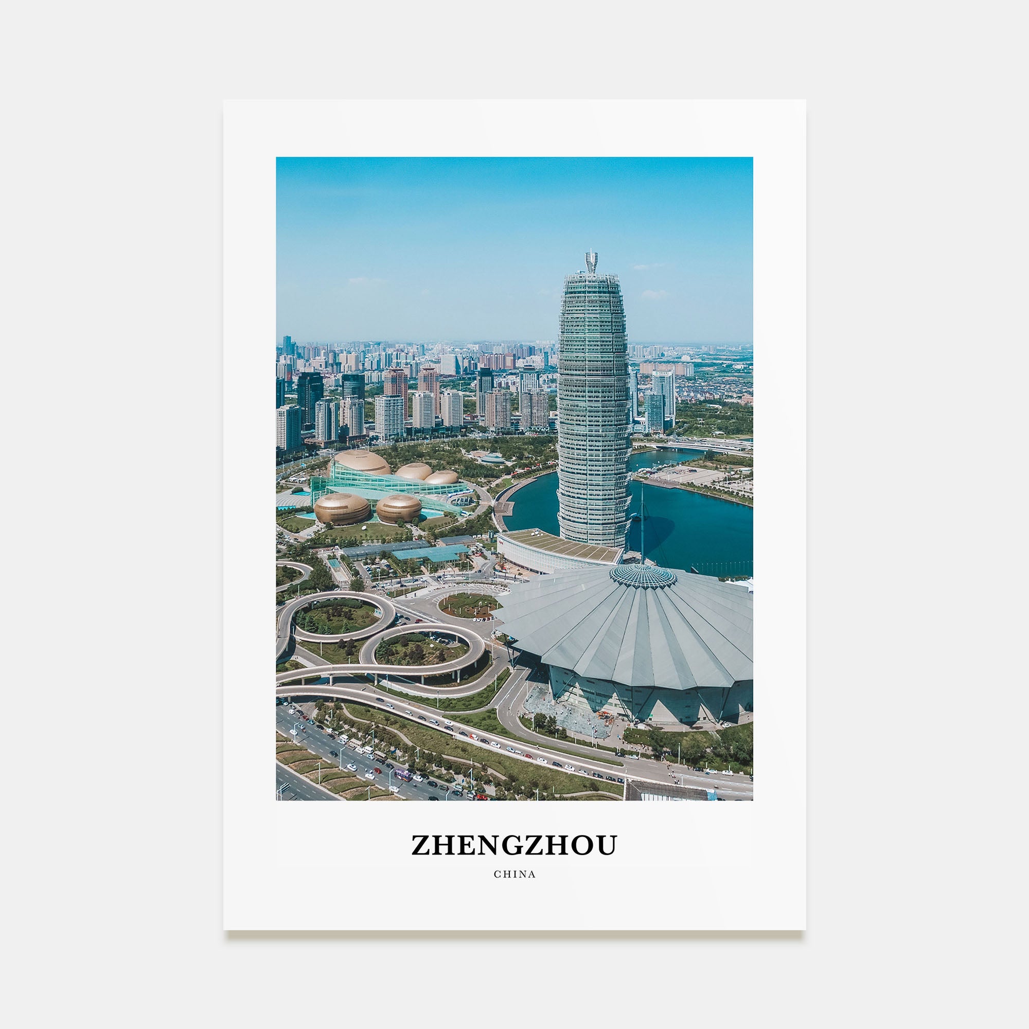 Zhengzhou Portrait Color Poster