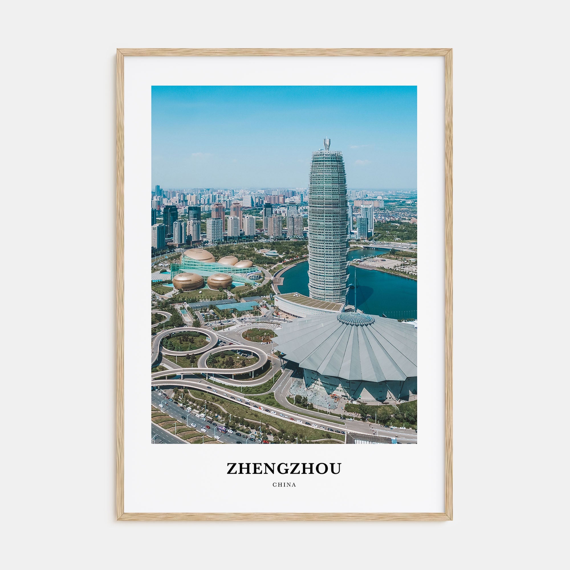 Zhengzhou Portrait Color Poster