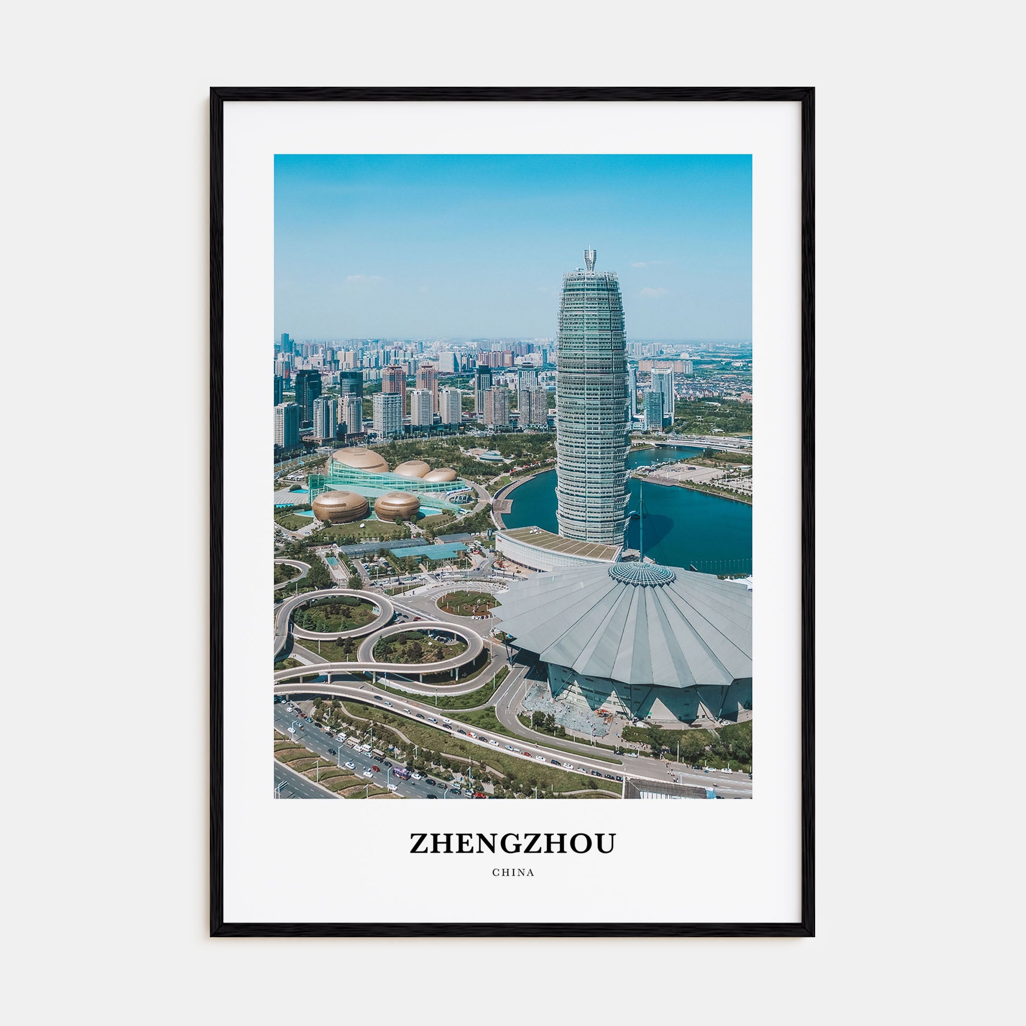 Zhengzhou Portrait Color Poster