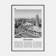 Zhengzhou Travel B&W Poster