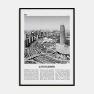 Zhengzhou Travel B&W Poster